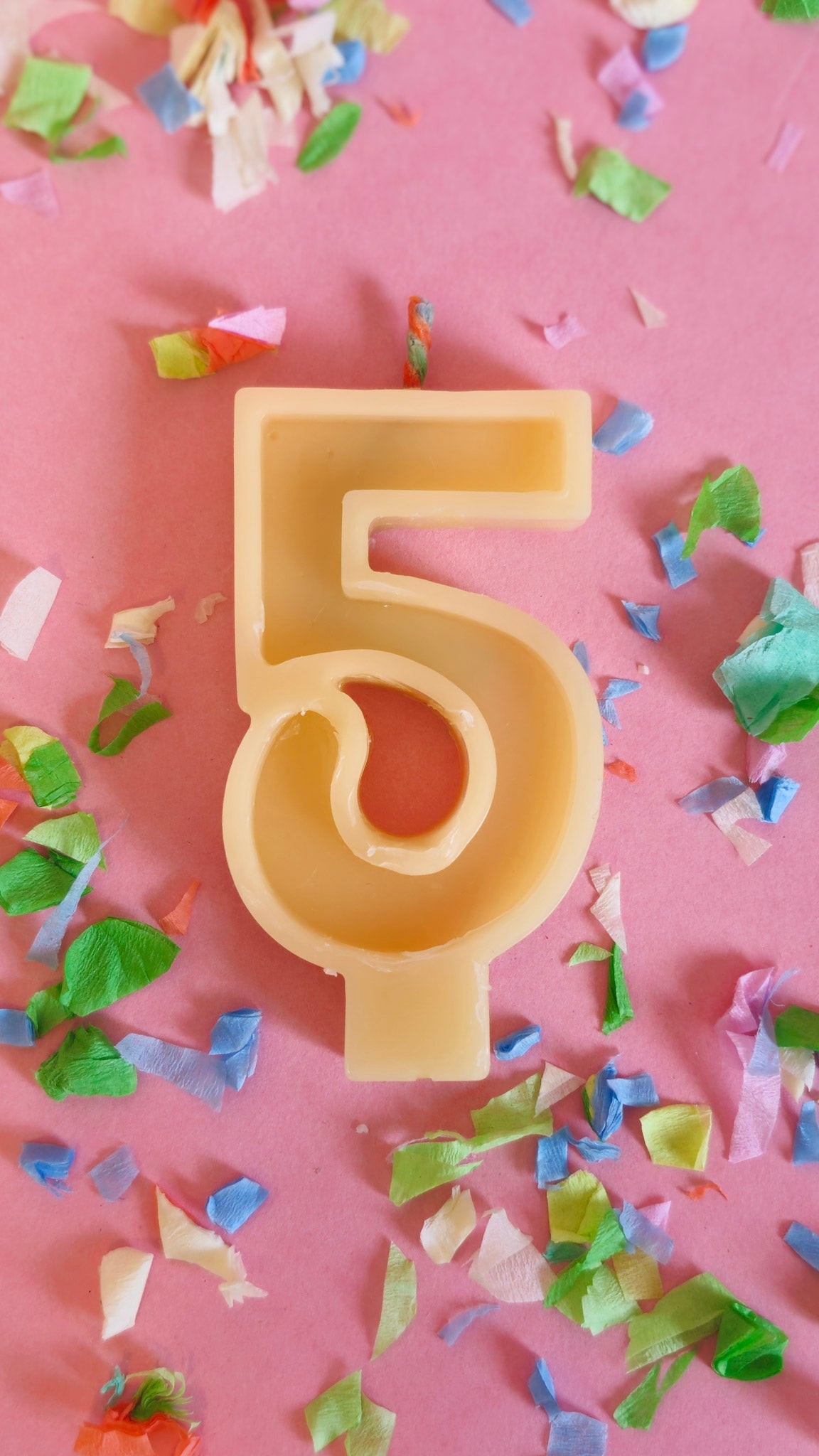 Beeswax Birthday Number Candle - unscented πβ¨