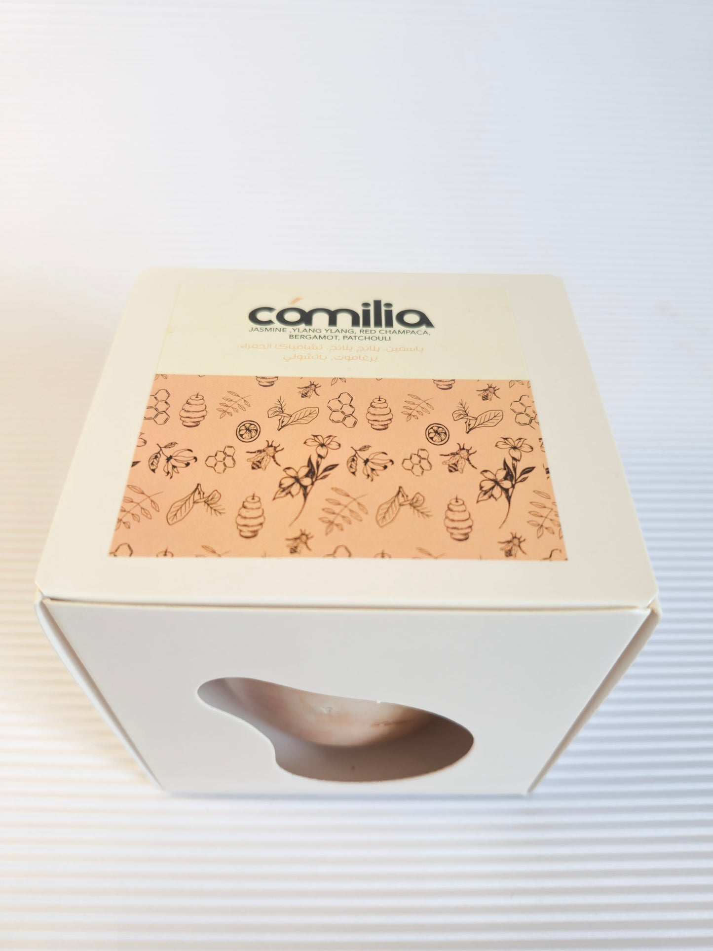 small camilia candle box