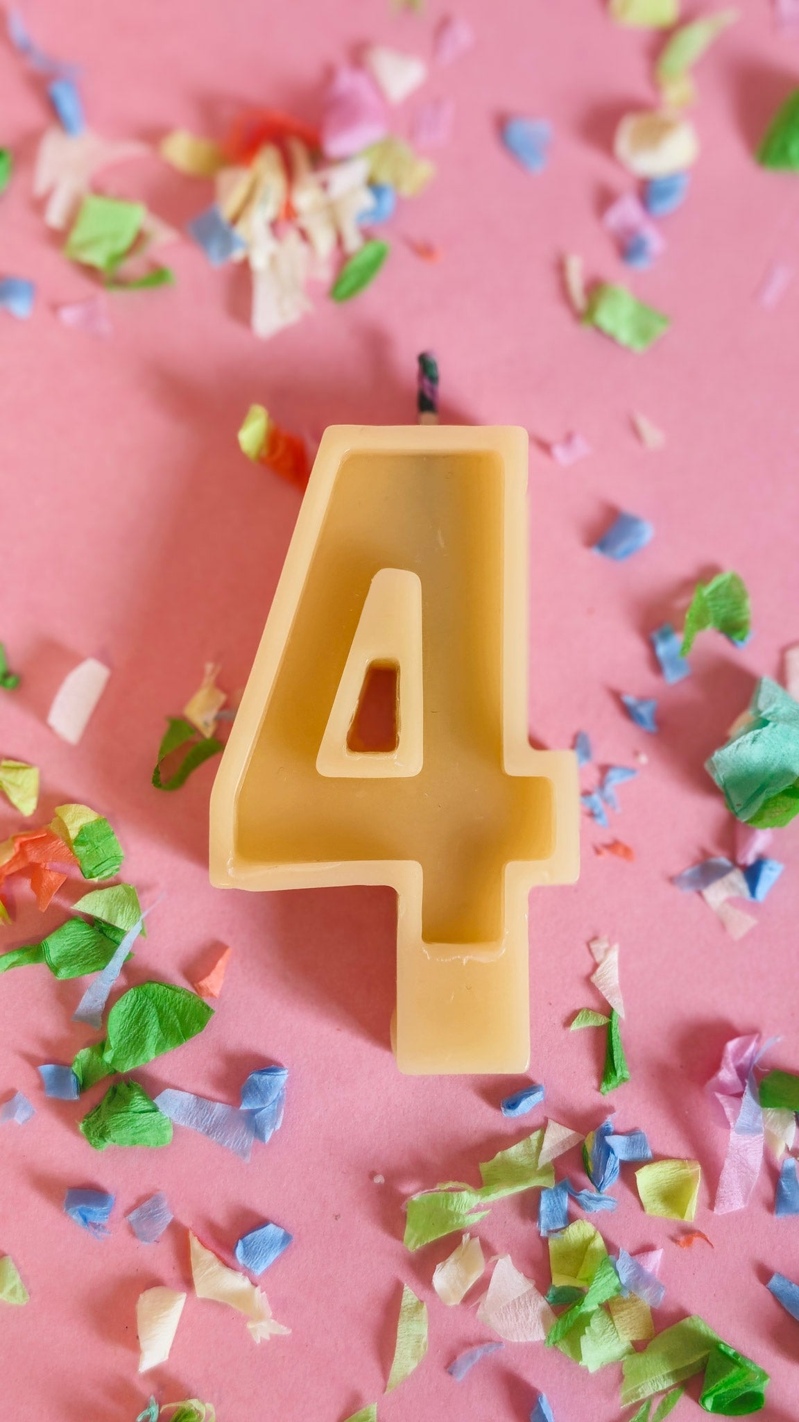 Beeswax Birthday Number Candle - unscented πβ¨