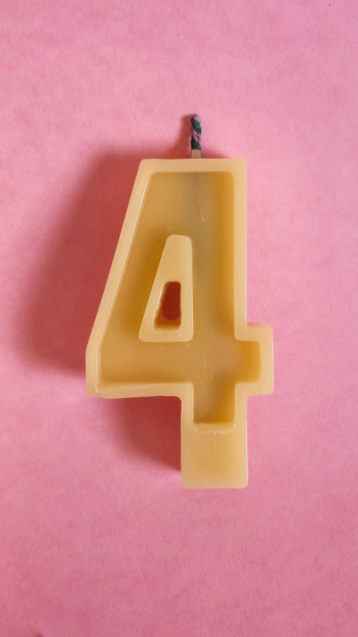 Beeswax Birthday Number Candle - unscented πβ¨