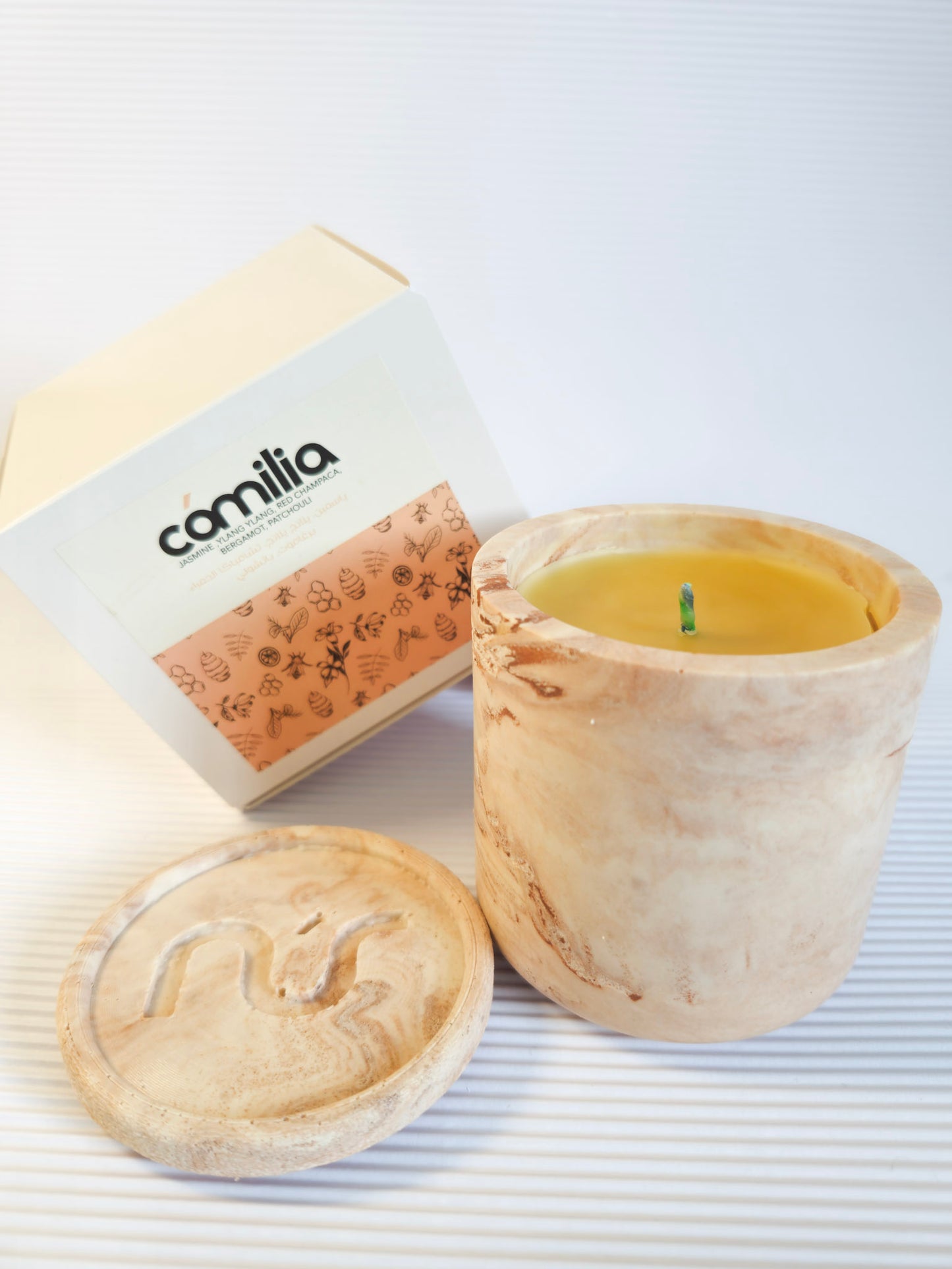 small camilia candle