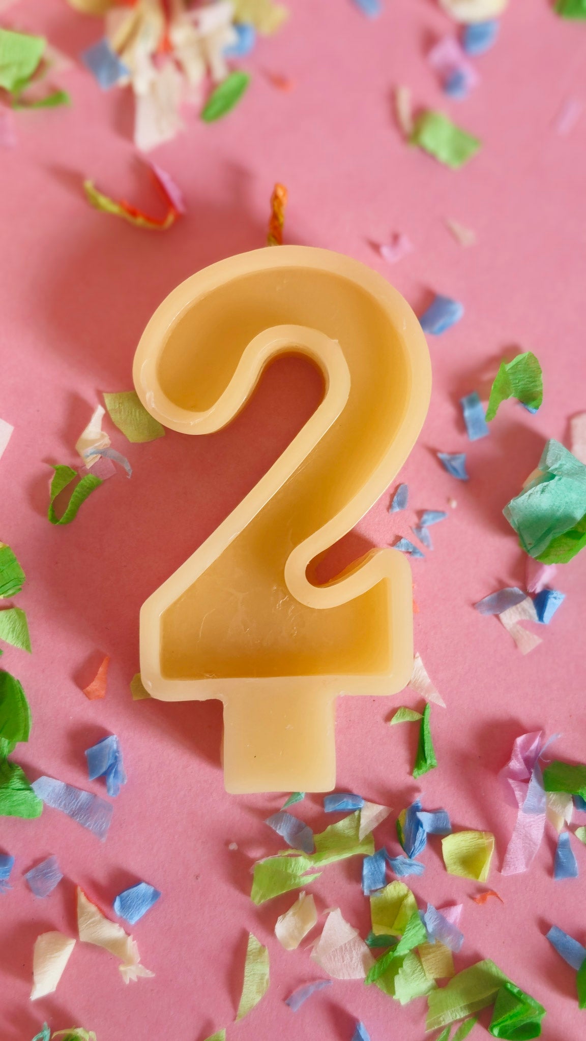 Beeswax Birthday Number Candle - unscented πβ¨