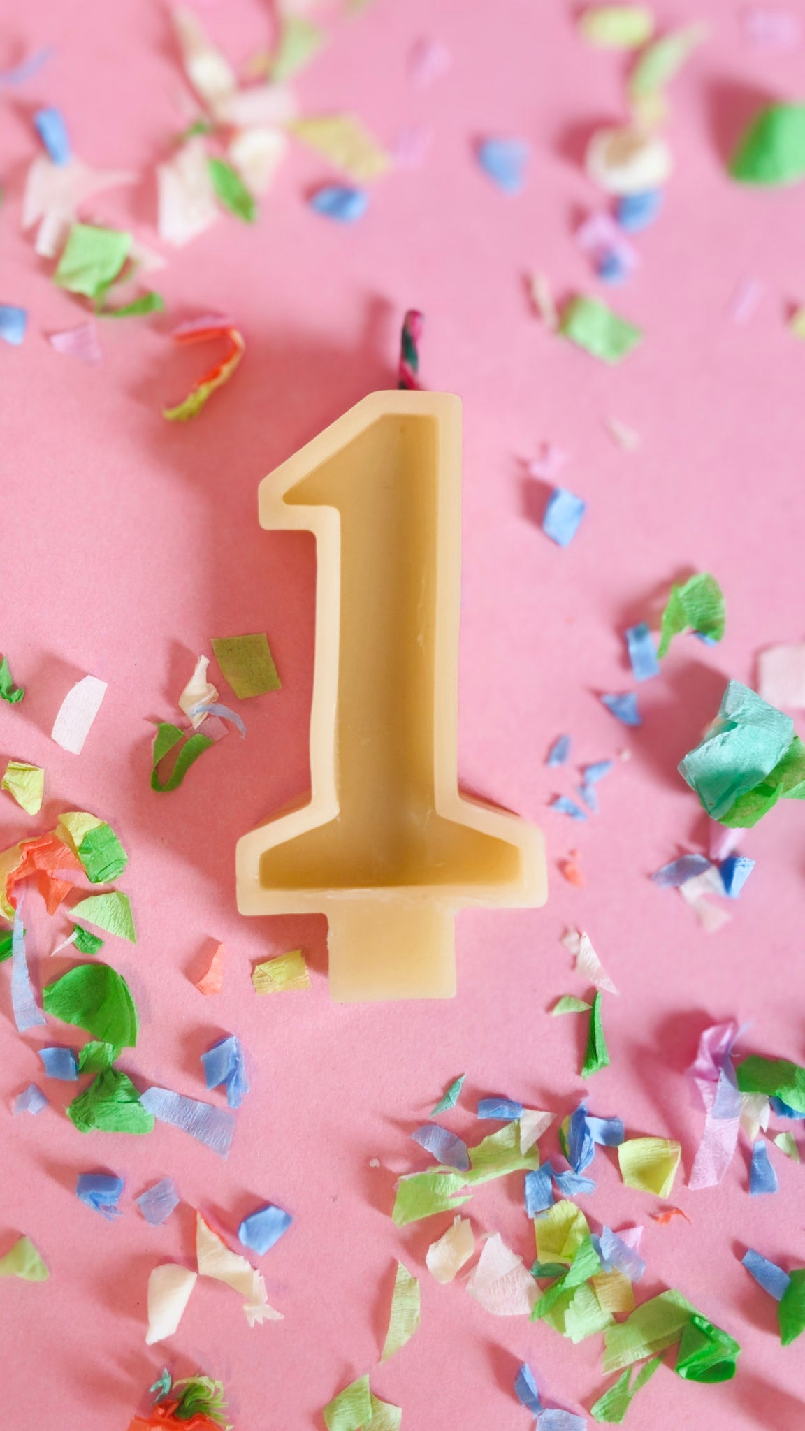 Beeswax Birthday Number Candle - unscented πβ¨