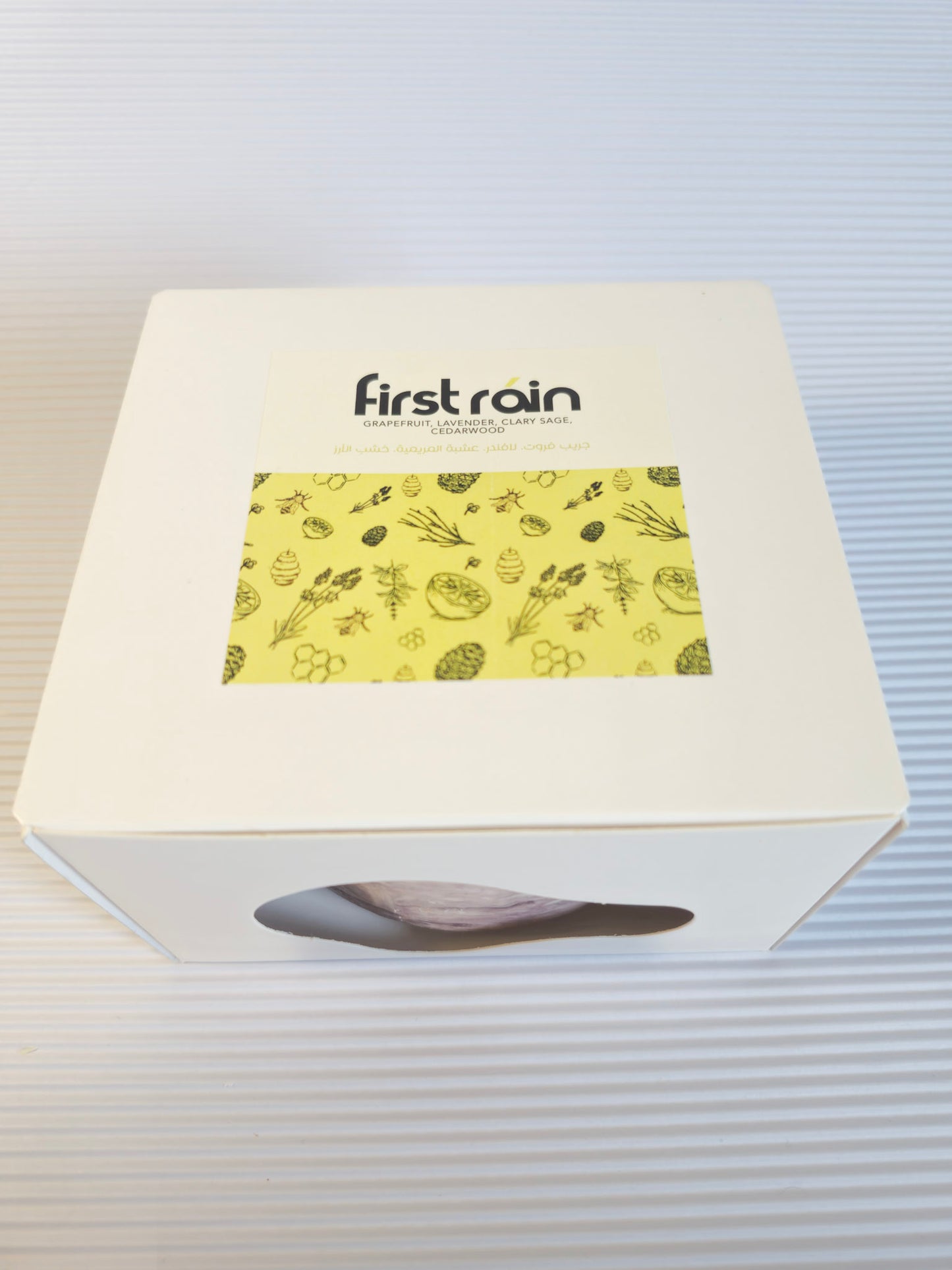 big first rain candle box