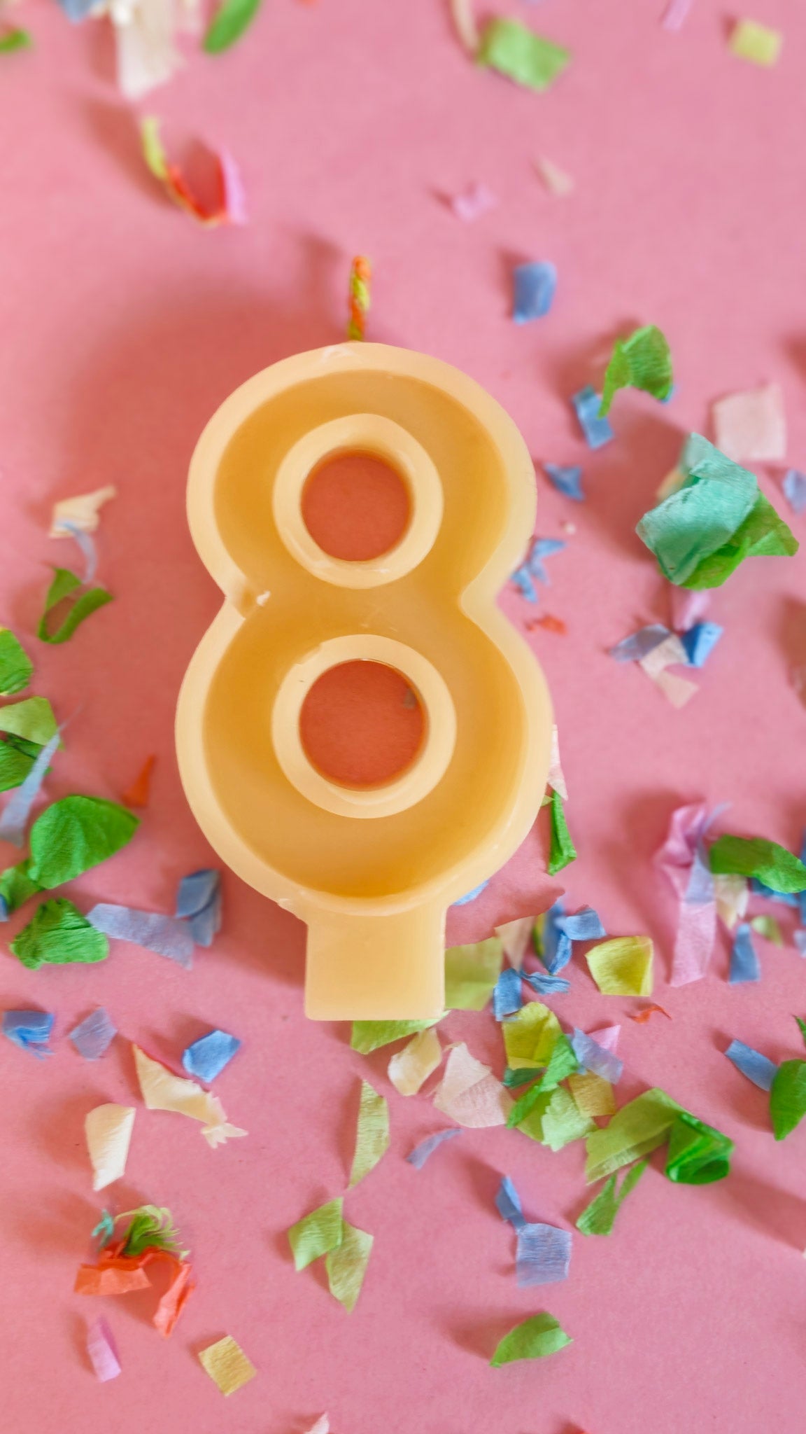 Beeswax Birthday Number Candle - unscented πβ¨