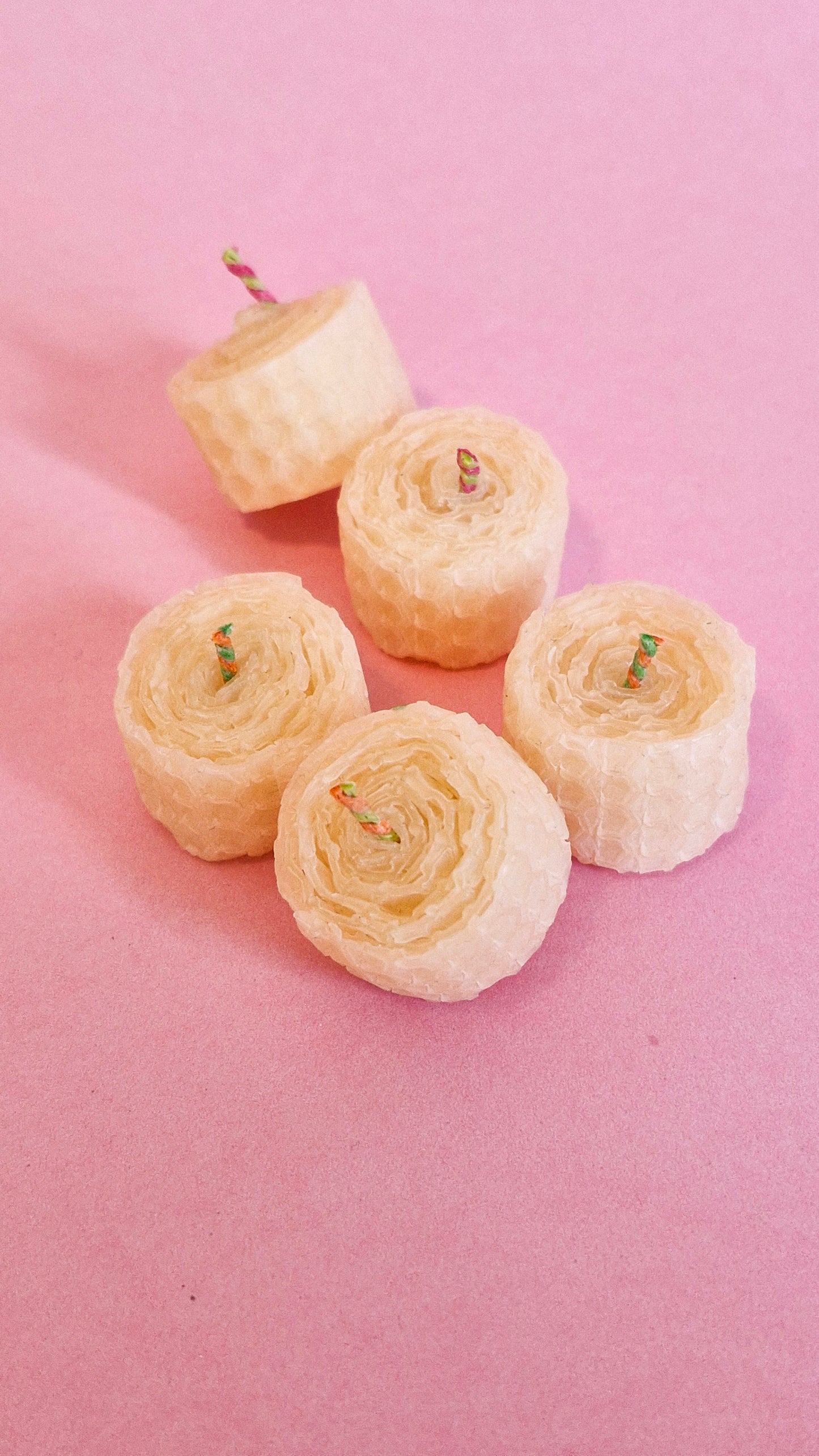 Beeswax Tealight Candles – Pack of 10 (Unscented) 🕯️✨