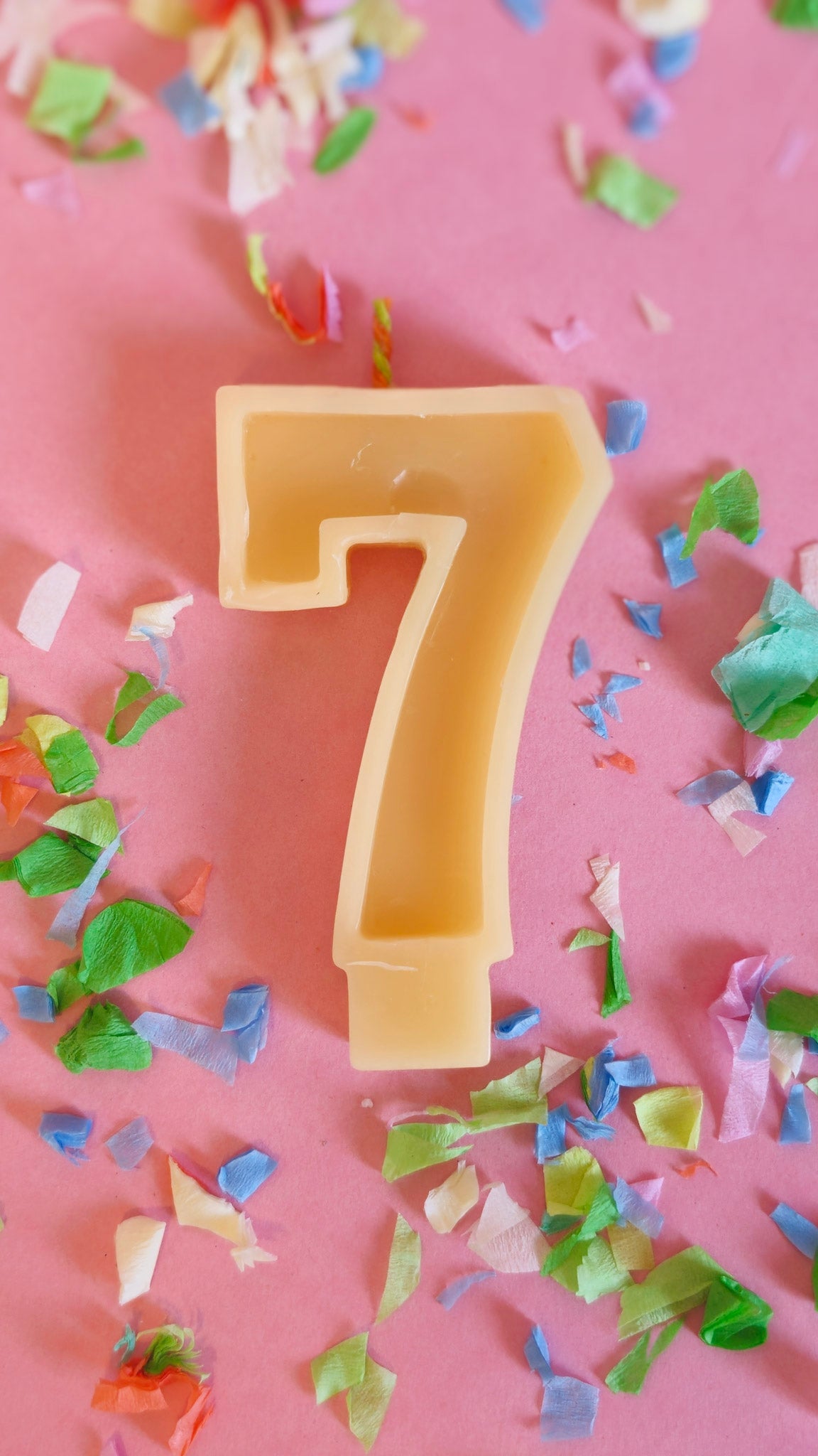 Beeswax Birthday Number Candle - unscented πβ¨