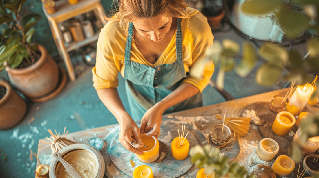 What’s the Buzz About Hemp Wicks? Why They’re the Best for Beeswax Candles! 🕯️🌿