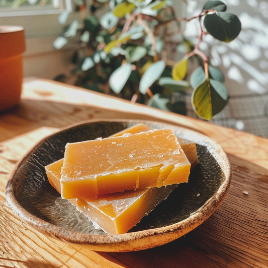 Natural organic beeswax blocks 