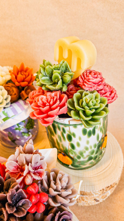 Bloom & Sip - Floral Candle Bouquet in a Mug