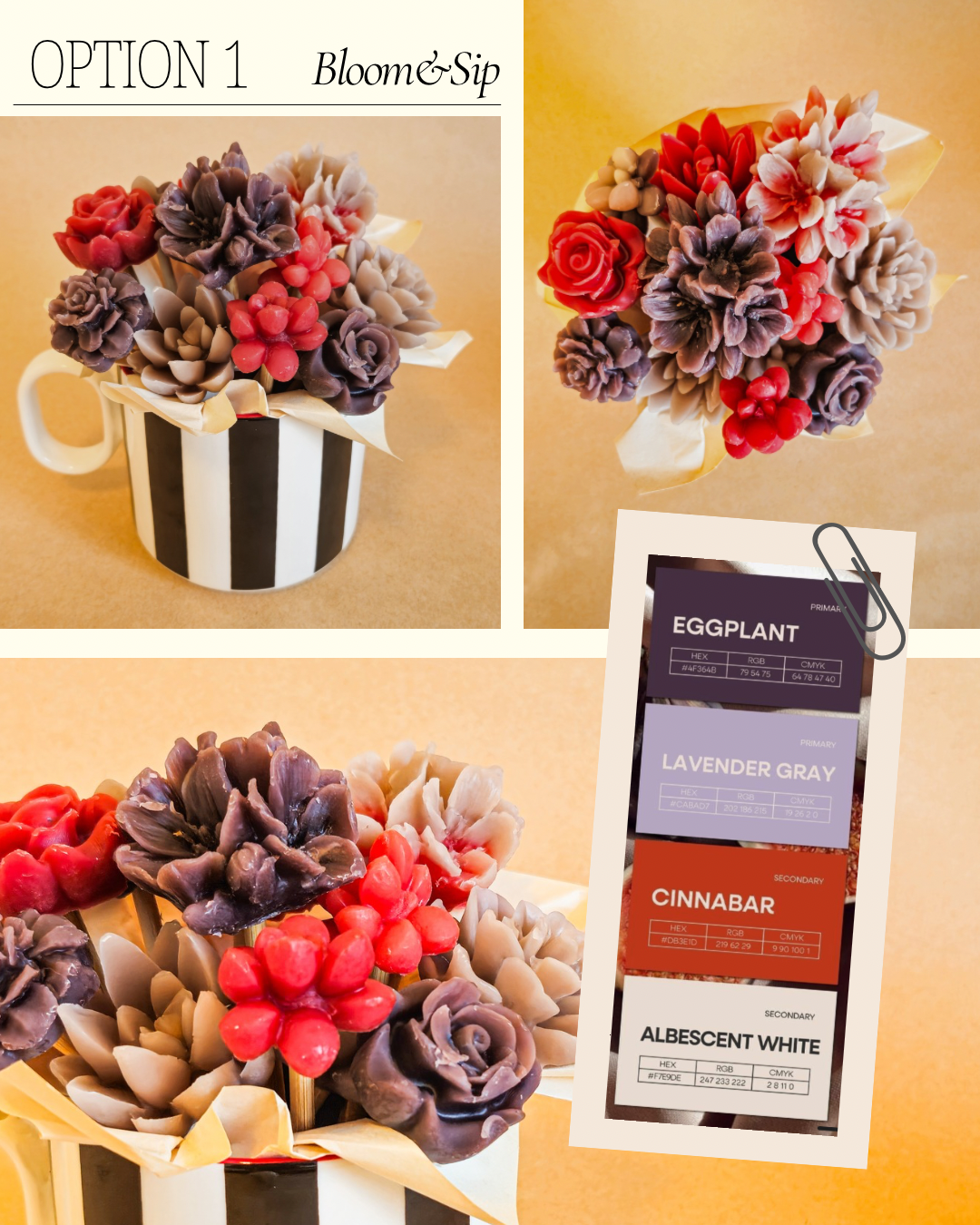 Bloom & Sip - Floral Candle Bouquet in a Mug